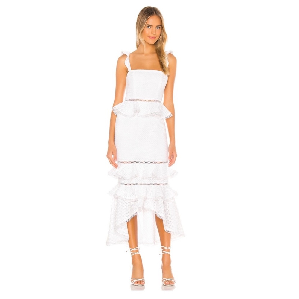 NBD Haze MIDI Dress in Ivory size small